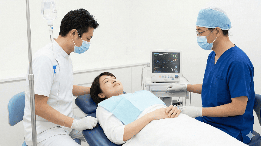 静脈内鎮静法でリラックスして受けるインプラント治療